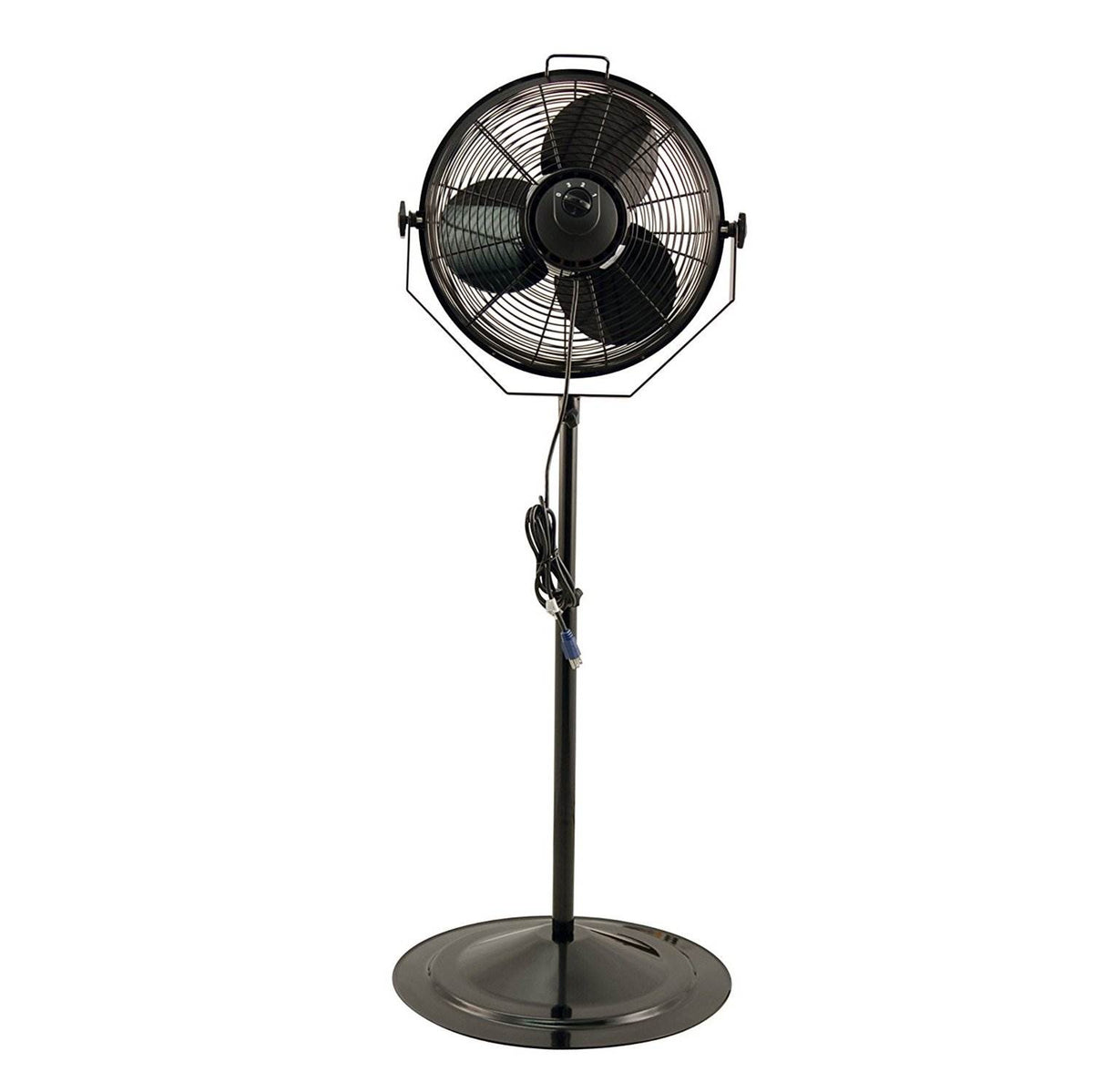 Air King 18" 1/6 HP 3-Speed Non-Oscillating Adjustable Pedestal Fan (Open Box)