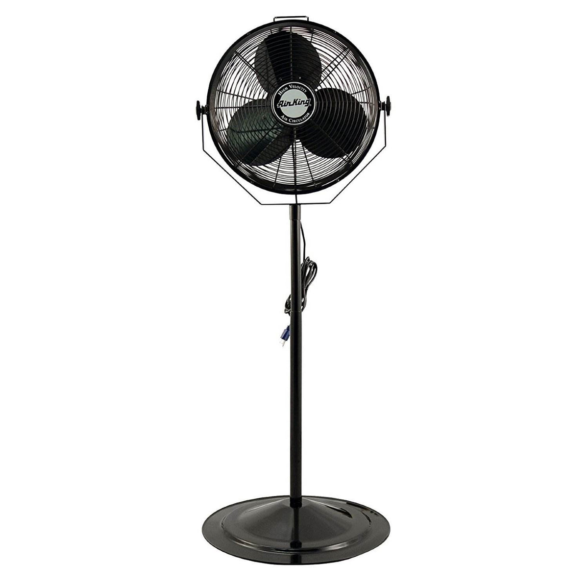 Air King 18" 1/6 HP 3-Speed Non-Oscillating Adjustable Pedestal Fan (Open Box)