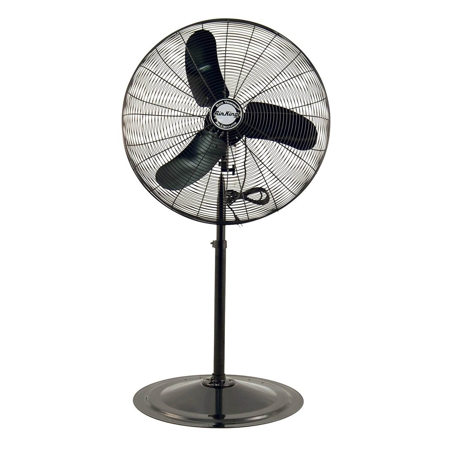 Air King 30" Industrial Grade Adjustable Oscillating Pedestal Fan (Open Box)