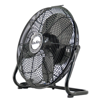 Air King 12 Inch 3-Speed Indoor Industrial Open Motor Pivoting Fan (Open Box) - VMInnovations
