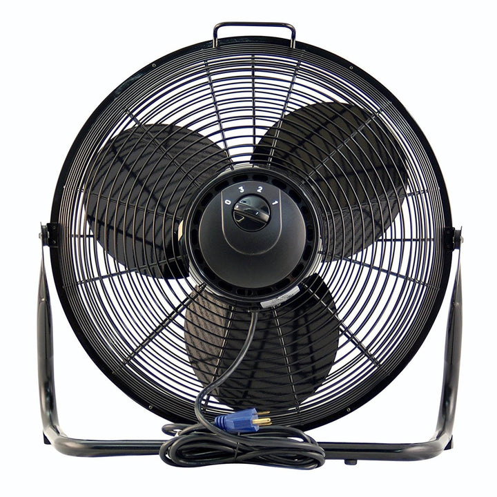 Air King 12 Inch 3-Speed Indoor Industrial Open Motor Pivoting Floor Fan (Used) - VMInnovations