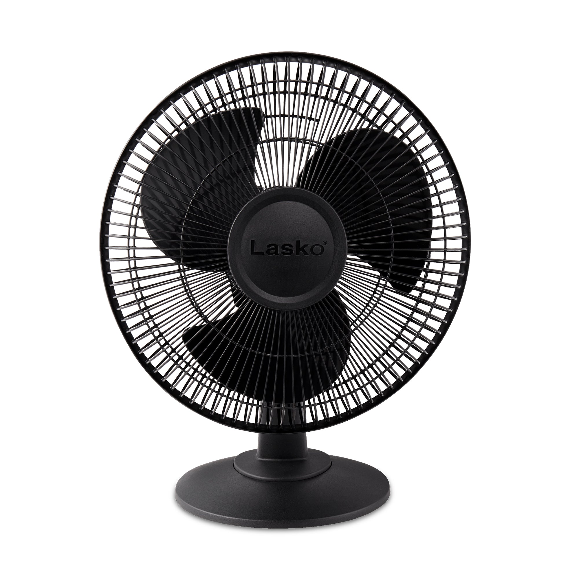 Lasko 12" 3 Speed Portable Oscillating Small Floor Table Fan, Black (Open Box)