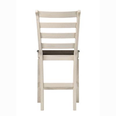 ACME Furniture 77183 Tasnim Wooden Counter Height Dining Chair, Antique White