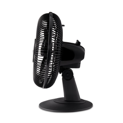 Lasko 12" 3 Speed Portable Oscillating Small Floor Table Fan, Black (Open Box)
