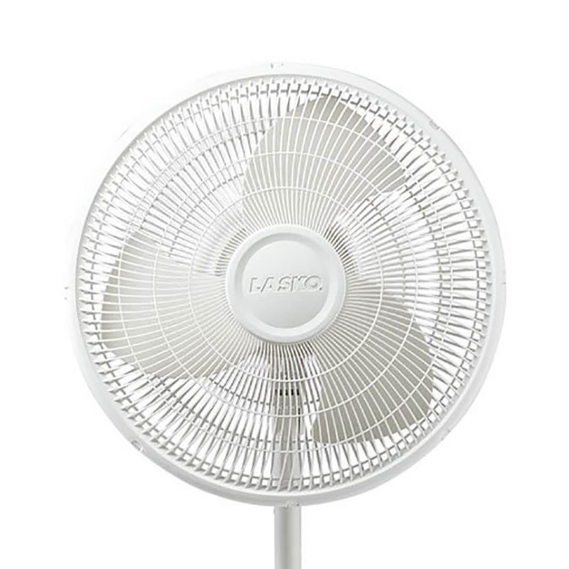 Lasko 16" 3-Speed Adjustable Tilting Oscillating Standing Pedestal Fan, White