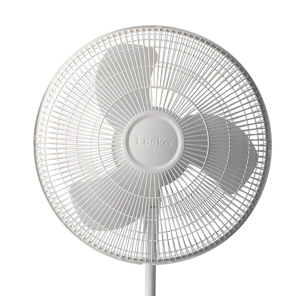 Lasko 16 Inch 3 Speed Oscillating Stand Pedestal Floor Fan, White (For Parts)