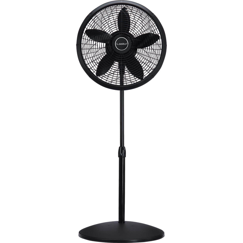 Lasko 18" Elegance & Performance 3 Speed Oscillating Pedestal Fan, Black (Used)