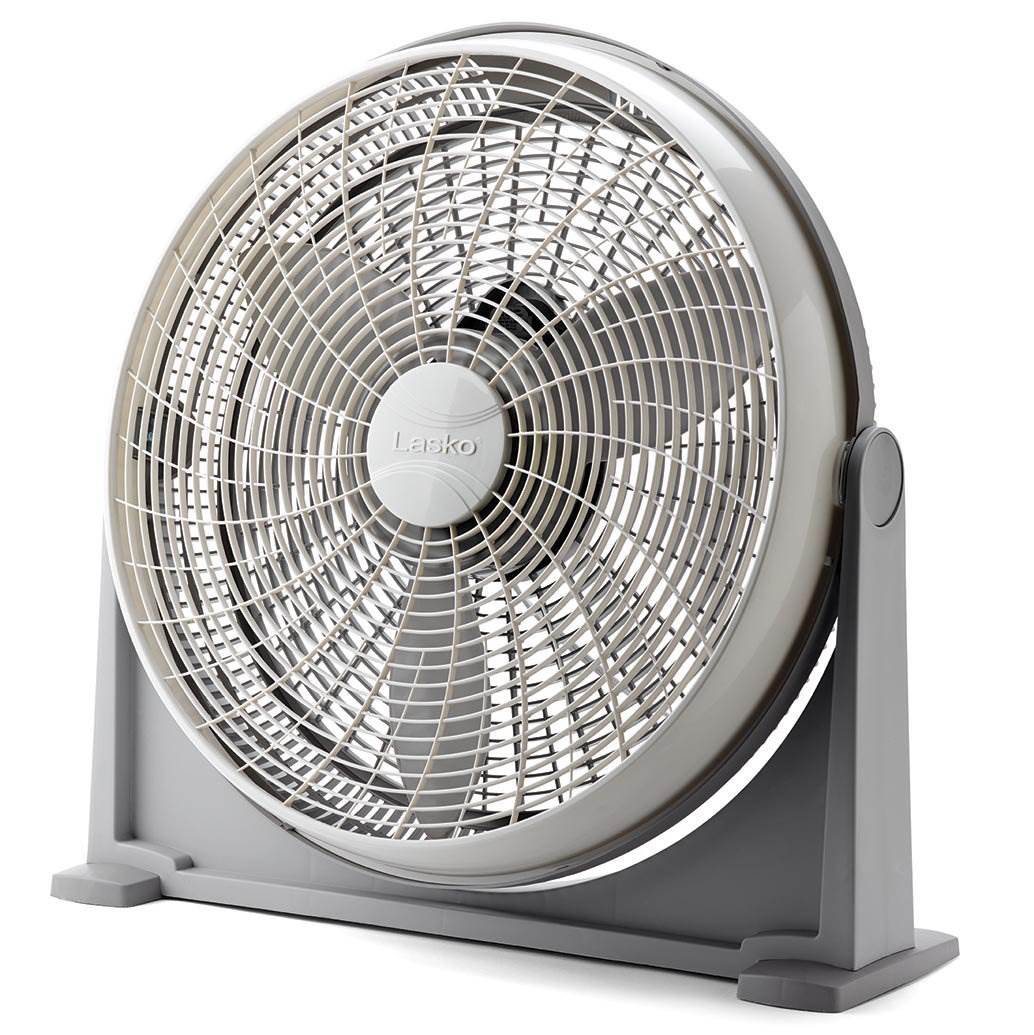 Lasko 20 Inch 3 Speed Cooling Air Circulator Portable Floor Fan, Gray (Used) - VMInnovations