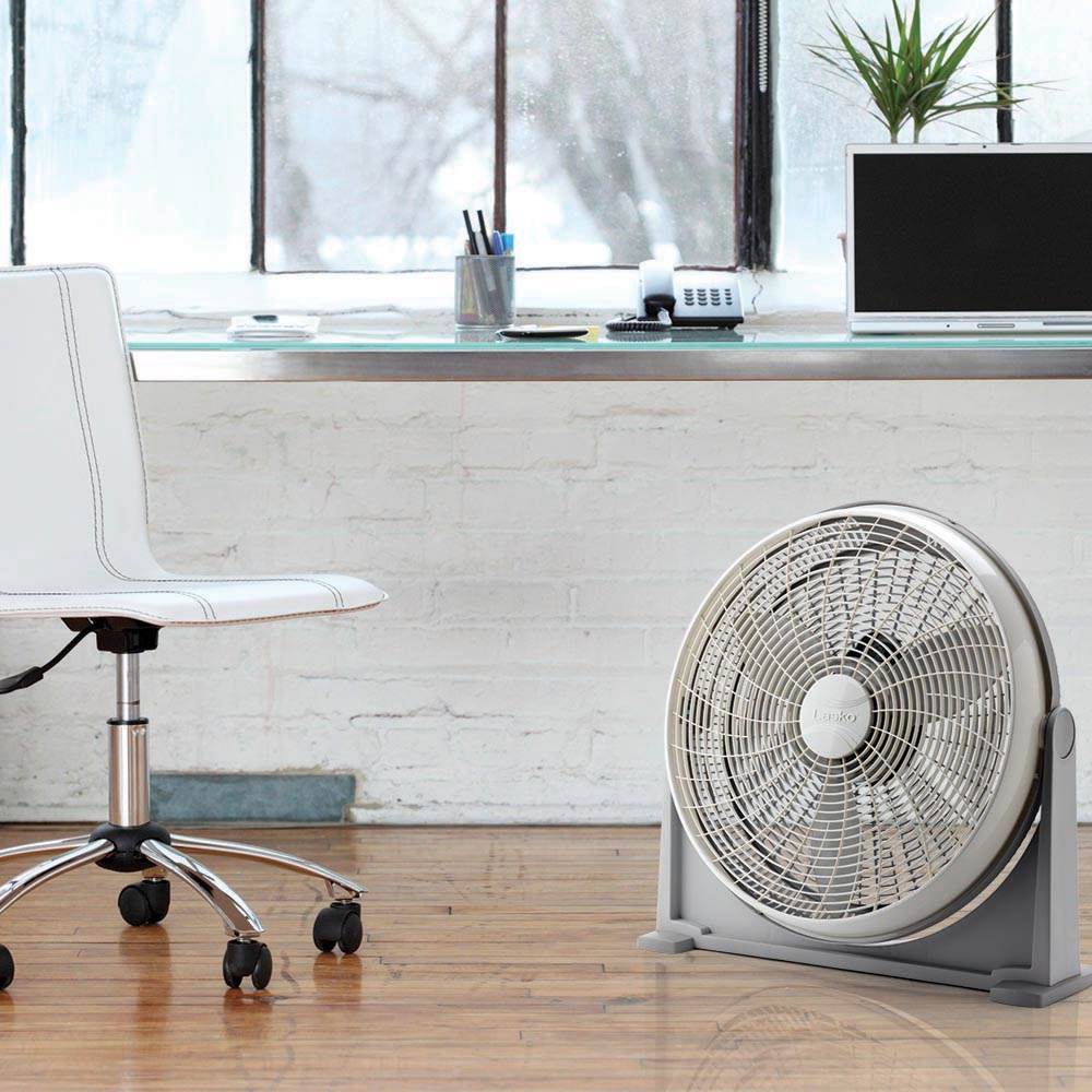 Lasko 20 Inch 3 Speed Cooling Air Circulator Portable Floor Fan, Gray (Used) - VMInnovations