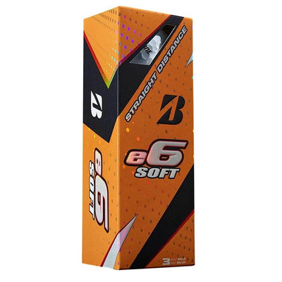 Bridgestone 2017 e6 Soft White Straight Distance Low Spin Golf Balls, 6 Dozen