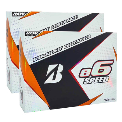 Bridgestone 2017 e6 Speed White Straight Distance Low Spin Golf Balls, 2 Dozen