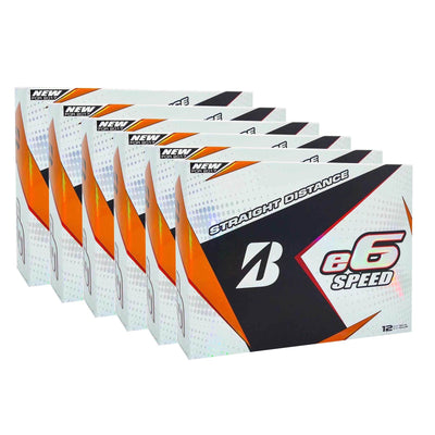 Bridgestone 2017 e6 Speed White Straight Distance Low Spin Golf Balls, 6 Dozen