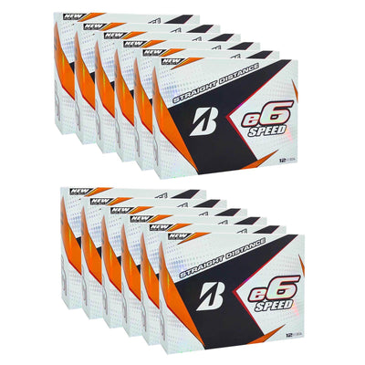 Bridgestone 2017 e6 Speed White Straight Distance Low Spin Golf Balls, 12 Dozen