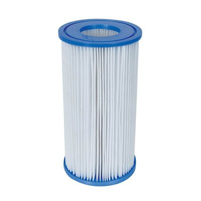 Bestway Flow Clear 1500 GPH Pump + Coleman Filter Pump Cartridges (6 Pack)