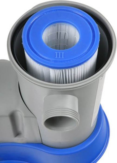 Bestway Flow Clear 1500 GPH Pump + Coleman Filter Pump Cartridges (6 Pack)