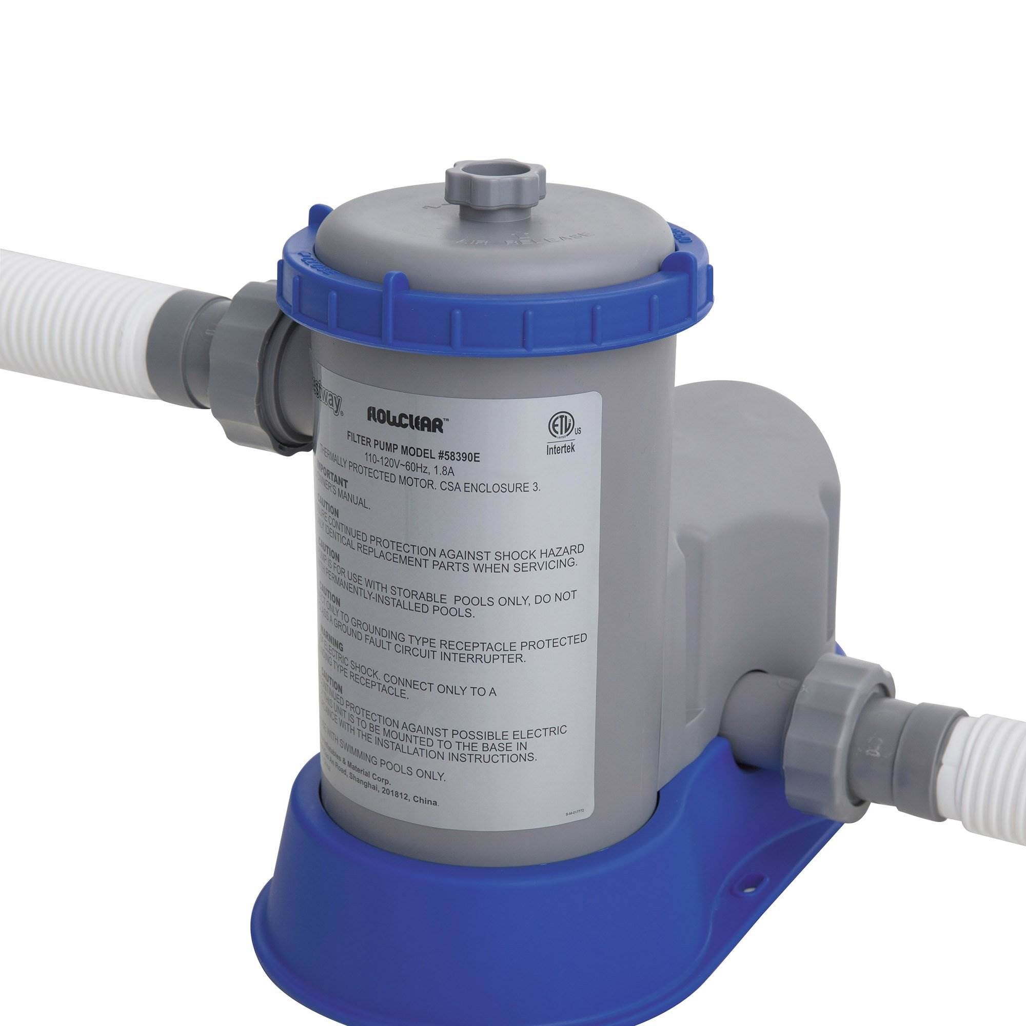 Bestway Flow Clear 1500 GPH Pump + Coleman Filter Pump Cartridges (6 Pack)