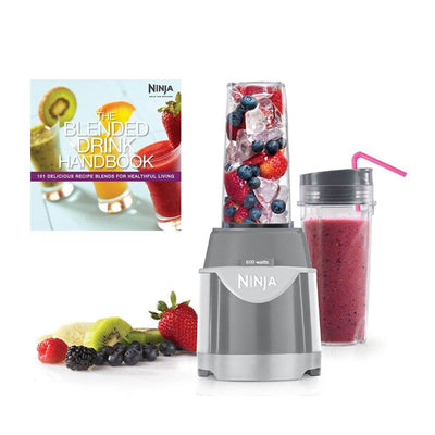 Ninja Professional 600 Watt Single Serve Pulse Blender + Drink Recipe Handbook
