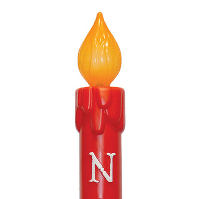 Union Christmas Illuminated Lighted 39" Noel Candle, Holiday Decor, Red, 4 Pack - VMInnovations