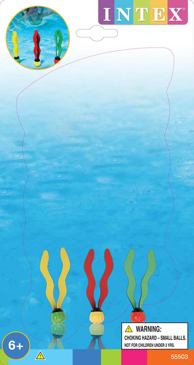 Swimline Super Hoops Floating Pool Basketball Game + Diving Balls (3 Pack)