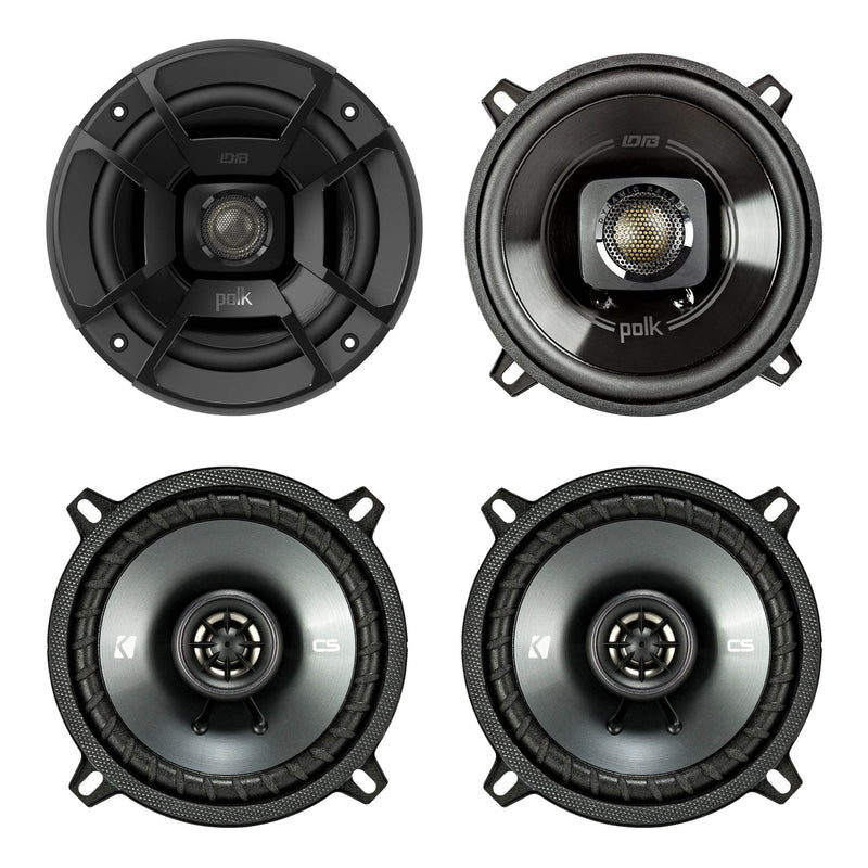 Polk Audio 5.25" 300W Car/Marine ATV Speakers, Pair + 5.25" 225W Speakers, Pair