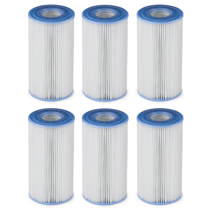 Intex 18' x 48" Inflatable Above Ground Pool Set with Filter Cartridges (6 Pack)