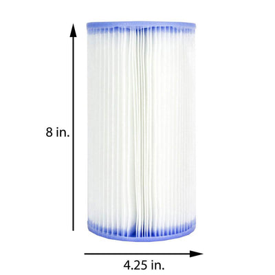 Intex 18' x 48" Inflatable Above Ground Pool Set with Filter Cartridges (6 Pack) - VMInnovations