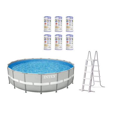 Intex 20' x 48" Ultra Frame Steel Above Ground Swimming Pool Set w/ Pump Filters