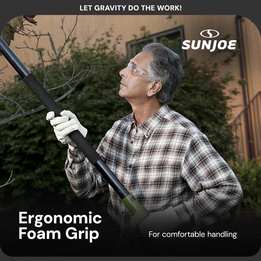 Sun Joe 8-Inch 6.5-Amp Electric 15-Foot Telescoping Pole Chainsaw, SWJ800E