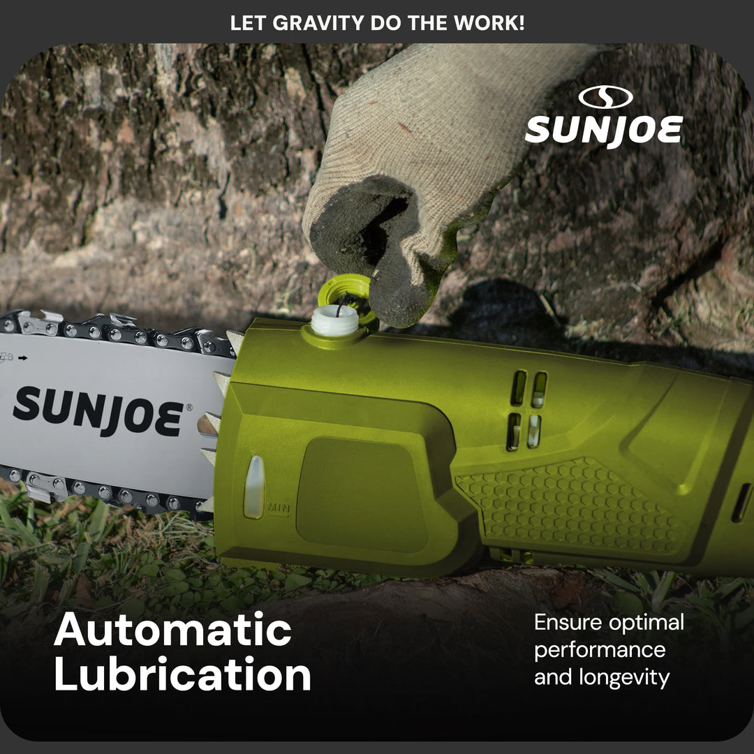 Sun Joe 8-Inch 6.5-Amp Electric 15-Foot Telescoping Pole Chainsaw, SWJ800E - VMInnovations