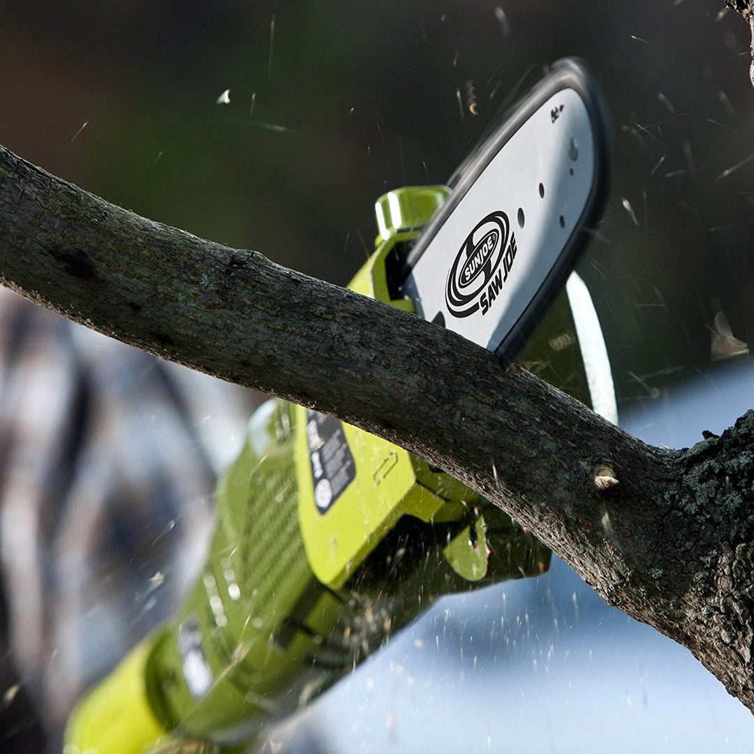 Sun Joe 8-Inch 6.5-Amp Electric 15-Foot Telescoping Pole Chainsaw, SWJ800E