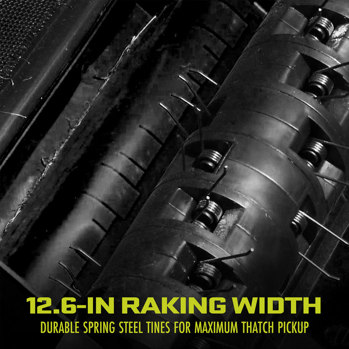 Sun Joe 13 Inch 12 Amp Electric Scarifier and Lawn Dethatcher w/ Bagger (Used)