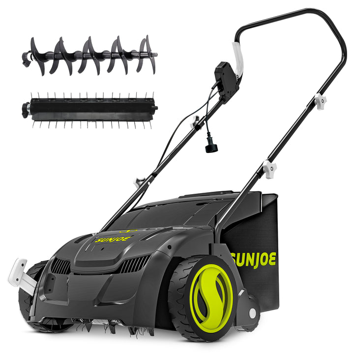 Sun Joe 13 Inch 12 Amp Electric Scarifier and Lawn Dethatcher AJ801E (Open Box)