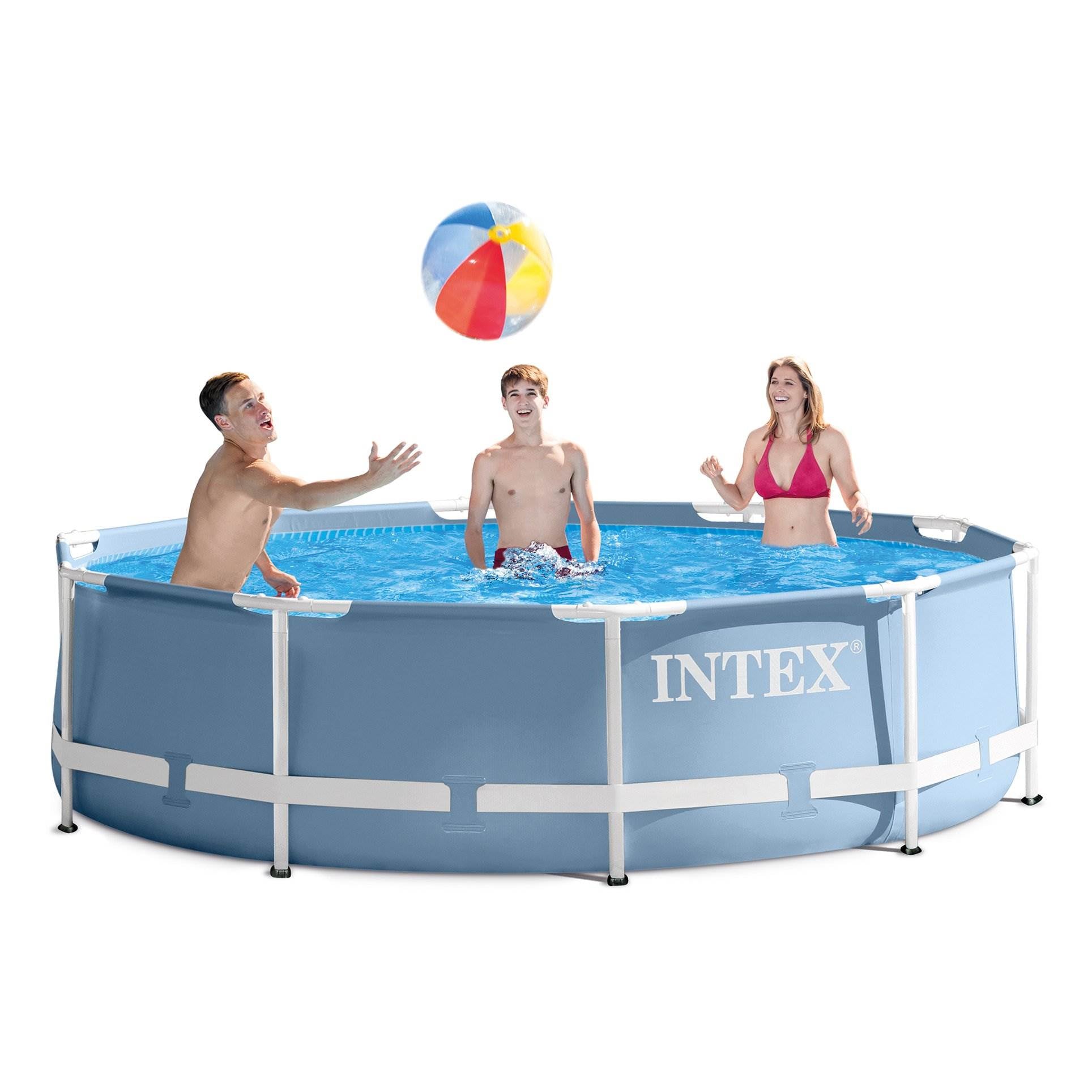 Intex 10' x 30" Prism Frame Pool + 10' Debris Cover + Type H Cartridge Filter - VMInnovations