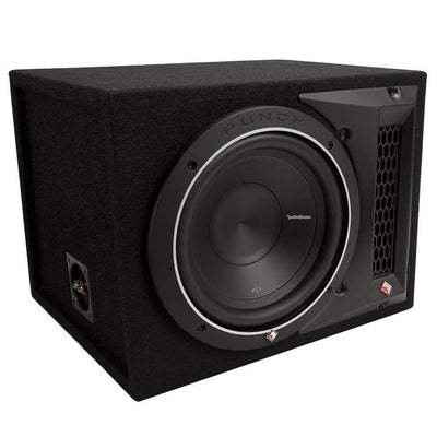 Rockford Fosgate 500W Punch Single P1 10 Inch Loaded Subwoofer Enclosure P1-1X10