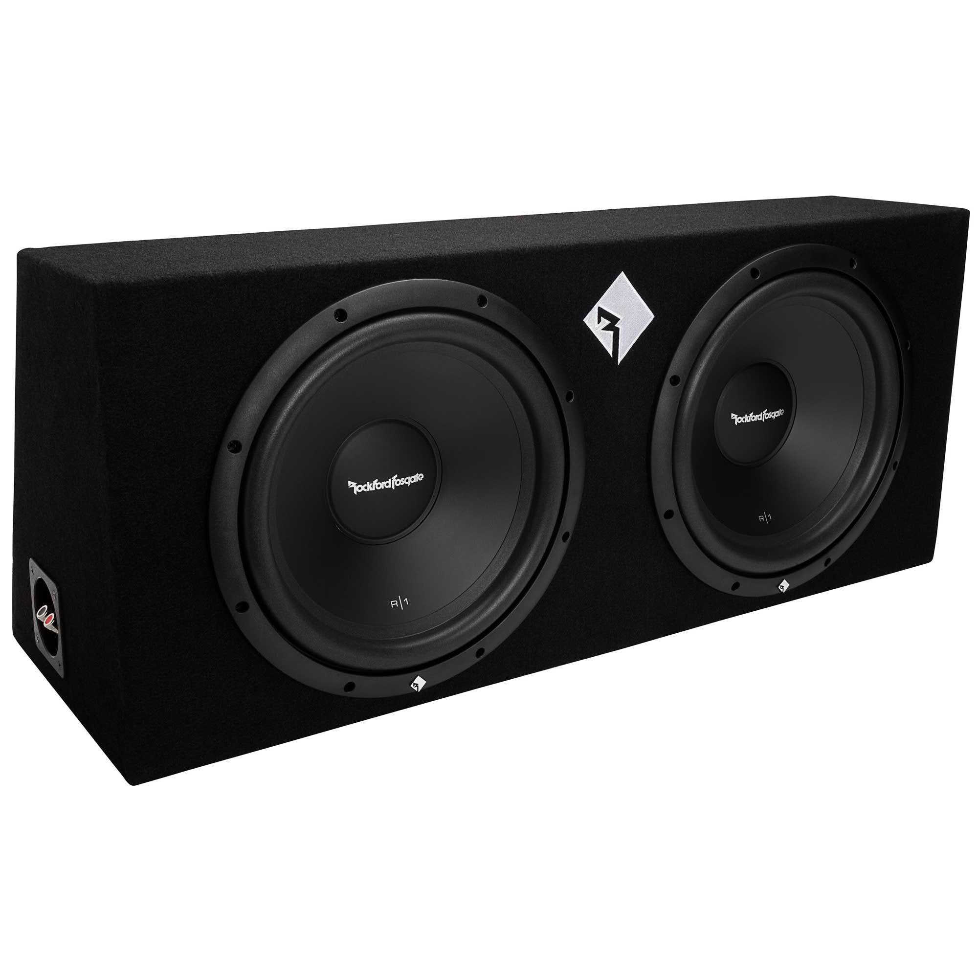 Rockford Fosgate 800W Prime Dual 12 Inch Loaded Subwoofer Enclosure (Open Box)