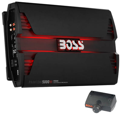 Boss 12" 2300W Car Audio Subwoofer + PD5000 5000W Mono D Amplifier with Remote