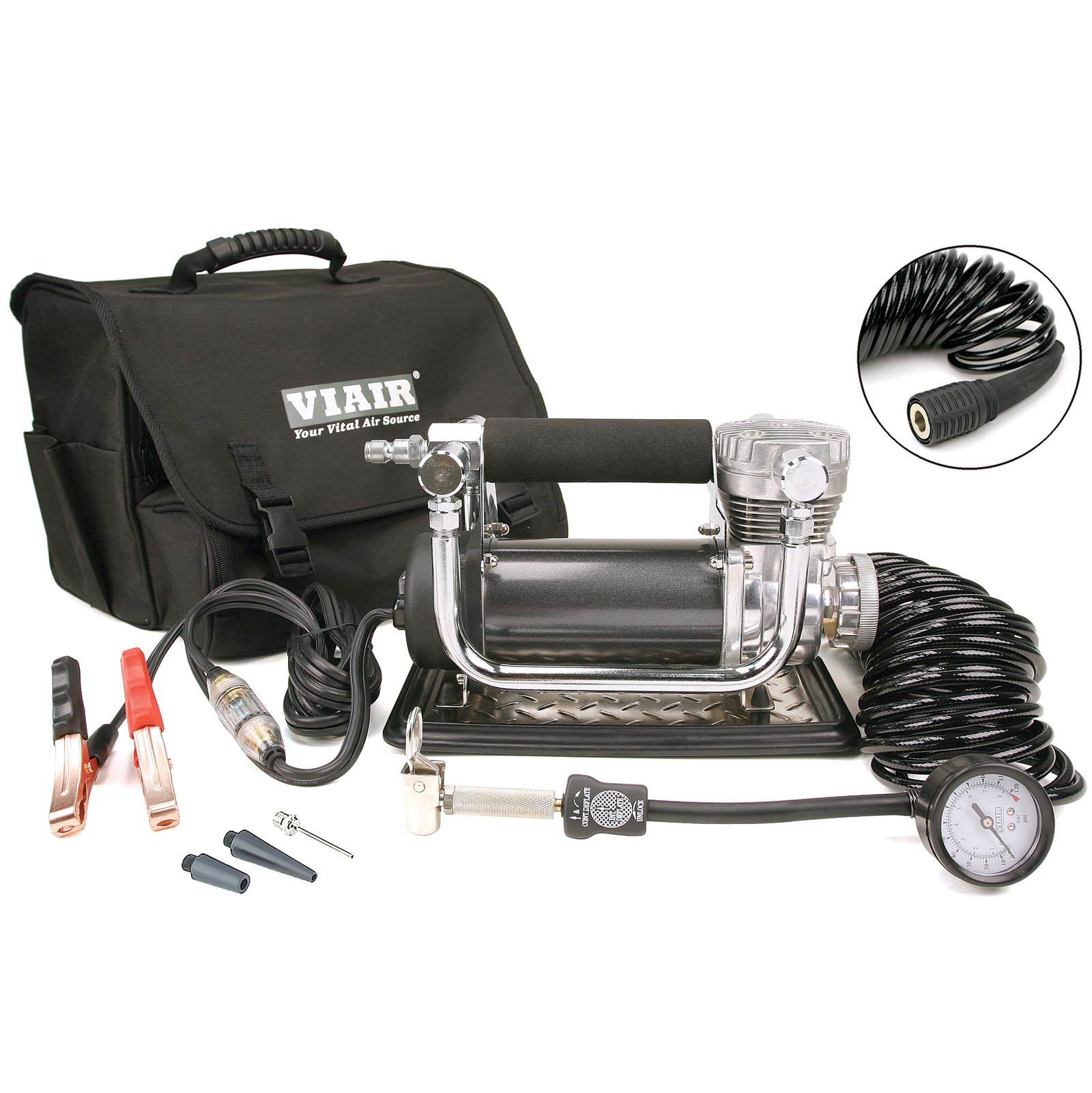 VIAIR 440P 150 PSI 12 Volt Powerful Portable Air Compressor Kit w/ Bag(Open Box)