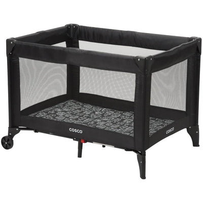Cosco Funsport Compact Fold Wheeled Nap and Play Yard, Mapleton | Open Box