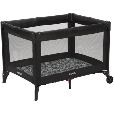 Cosco Funsport Compact Fold Wheeled Nap and Play Yard, Mapleton | Open Box