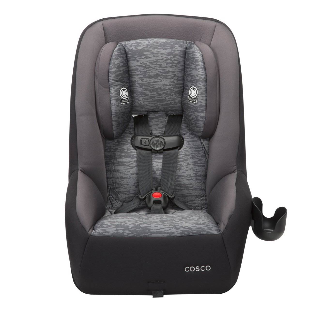 Cosco Mighty Fit 65 DX 65 lbs. Max Convertible Car Seat, Heather Onyx (Open Box)