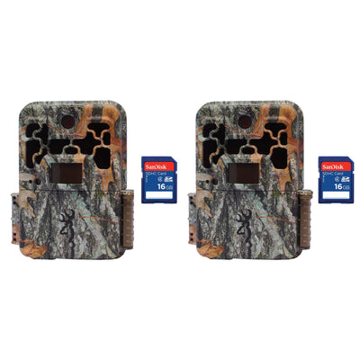 Browning Trail Cameras Spec Ops FHD Platinum 10MP Game Camera, 2 Pack + SD Cards