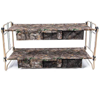 Disc-O-Bed X-Large Realtree Cam-O-Bunk Cot w/ Organizers + 7 Inch Leg Extensions