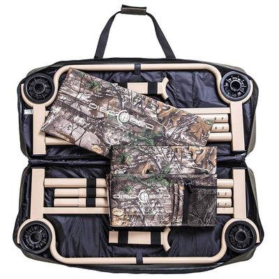 Disc-O-Bed X-Large Realtree Cam-O-Bunk Cot w/ Organizers + 7 Inch Leg Extensions
