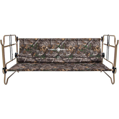 Disc-O-Bed X-Large Realtree Cam-O-Bunk Cot w/ Organizers + 7 Inch Leg Extensions