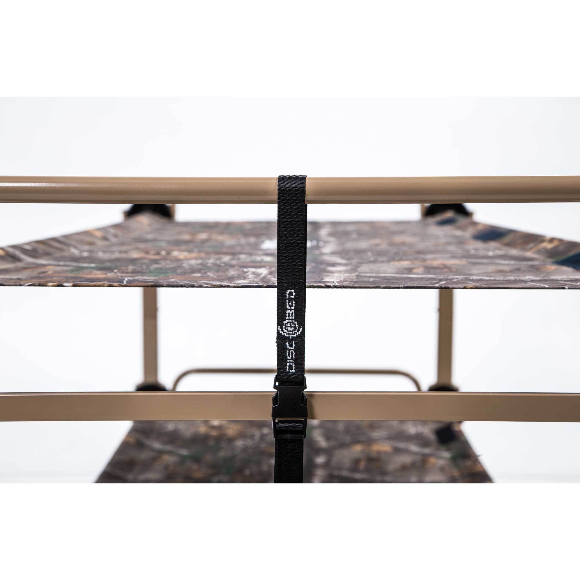 Disc-O-Bed X-Large Realtree Cam-O-Bunk Cot w/ Organizers + 7 Inch Leg Extensions