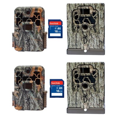 Browning Trail Cameras Spec Ops Platinum Game Cam, 2 + Security Boxes + SD Cards