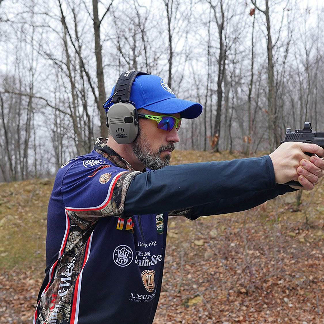 Walker's Razor Series Hearing Protection Dark Earth Slim Folding Earmuff (Used) - VMInnovations