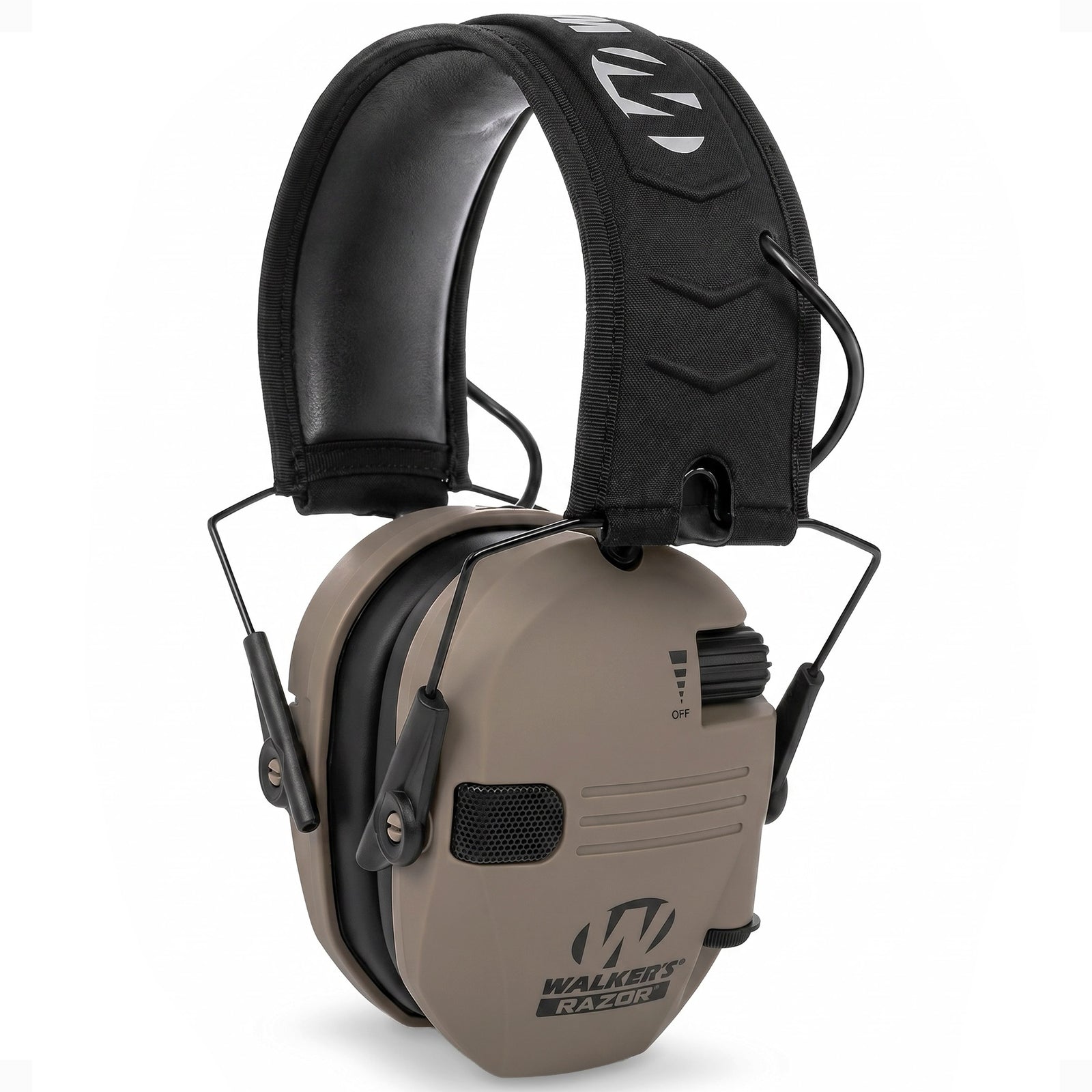 Walker's Razor Slim Electronic Folding Ear Protection Muffs for Shooting, Earth - VMInnovations