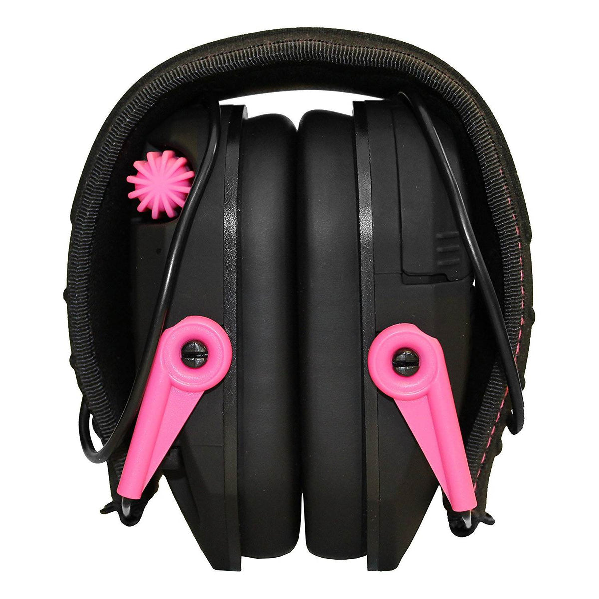 Walker's Razor Slim Shooter Electronic Folding Hearing Protection Earmuff, Pink