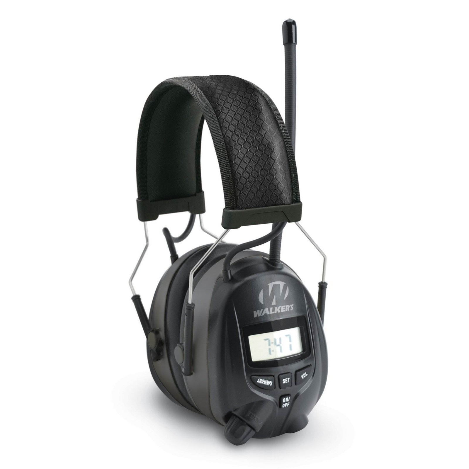 Walkers GWP-RDOM Hearing Protection Over Ear AM/FM Radio Earmuffs with Display - VMInnovations